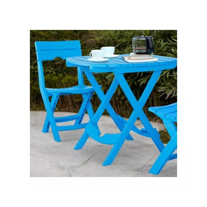 CHAISE PLIANTE BLEU RUSPINA SOTUFAB PLAST