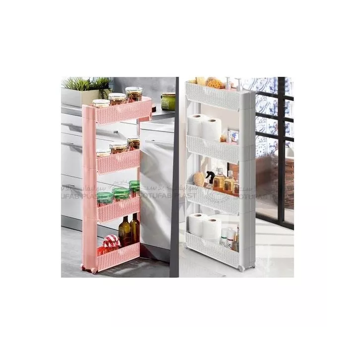 ÉTAGÈRE DE RANGEMENT AVEC ROUES À 4 TIROIRS SOTUFAB PLAST ÉTAGÈRE DE RANGEMENT AVEC ROUES À 4 TIROIRS SOTUFAB PLAST