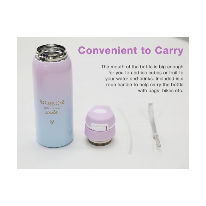 BOUTEILLE ISOTHERME AVEC COUVERCLES 350ML