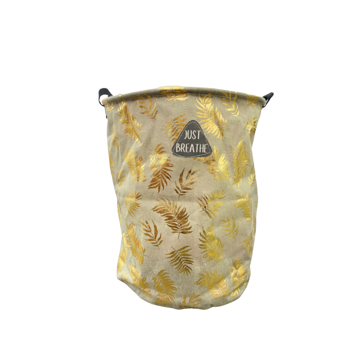 PANIER À LINGE PLIABLE ROND AVEC POIGNÉES 42X34CM