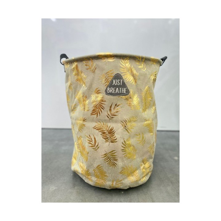 PANIER À LINGE PLIABLE ROND AVEC POIGNÉES 42X34CM