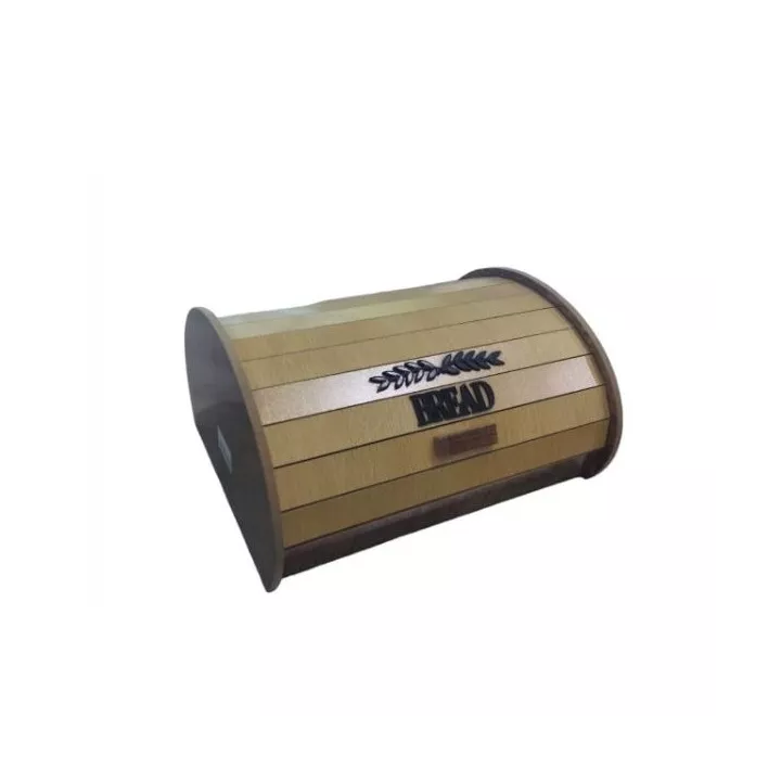 PORTE PAIN EN BOIS MDF AVEC COUVERCLE COULISSANT