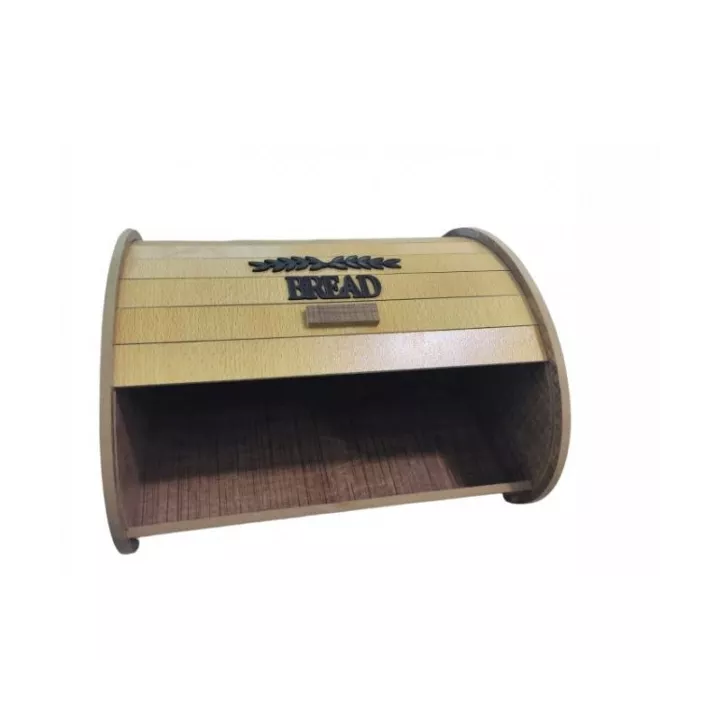 PORTE PAIN EN BOIS MDF AVEC COUVERCLE COULISSANT