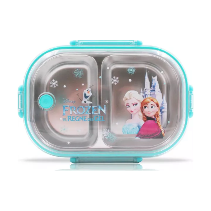 BOÎTE À REPAS EN ACIER INOXYDABLE À 2 COMPARTIMENTS MOTIF