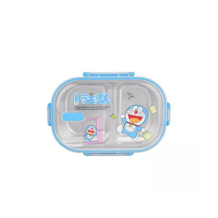 BOÎTE À REPAS EN ACIER INOXYDABLE À 2 COMPARTIMENTS MOTIF