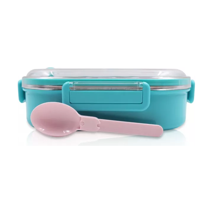 BOÎTE À REPAS EN ACIER INOXYDABLE À 2 COMPARTIMENTS MOTIF