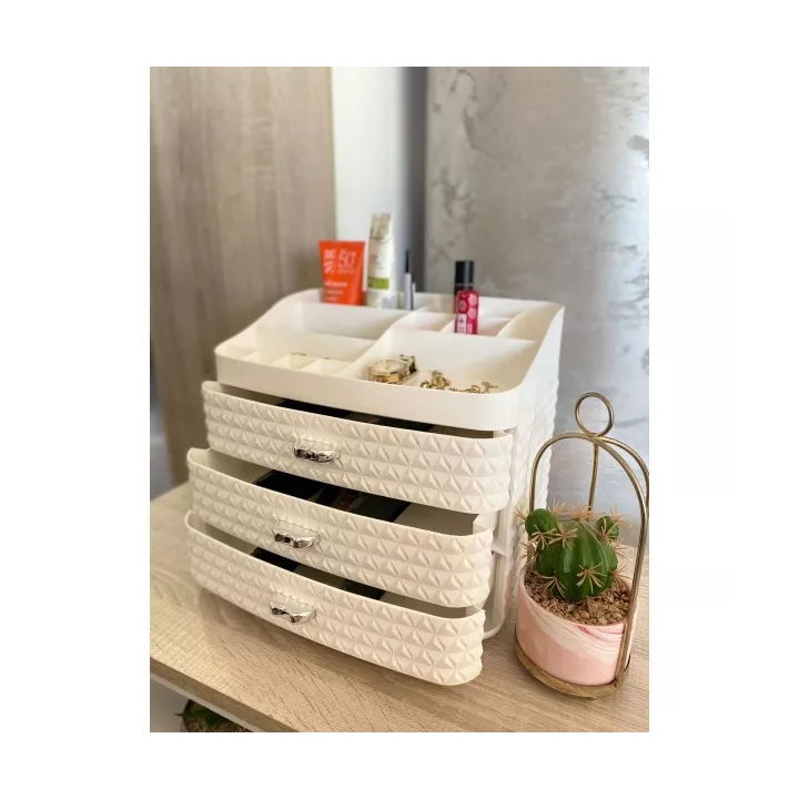 ORGANISATEUR COSMÉTIQUE LADY DIAMANT 3 TIROIRS SOTUFAB PLAST