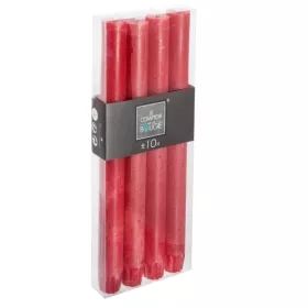 LOT DE 4 BOUGIES BÂTONS ROUGE H 24,7 CM ATMOSPHERA LOT DE 4 BOUGIES BÂTONS ROUGE H 24,7 CM ATMOSPHERA