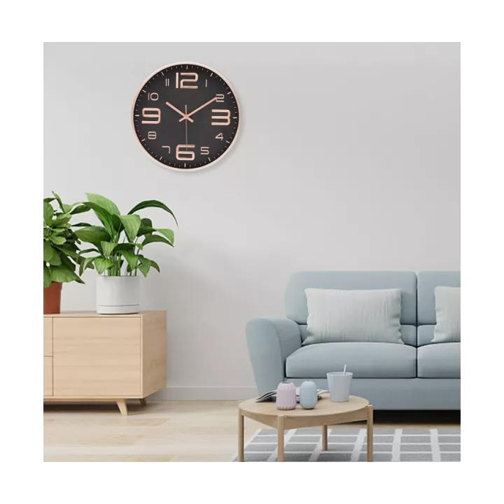 HORLOGE MURALE RONDE EN PLASTIQUE Ø30CM COULEURS HORLOGE MURALE RONDE EN PLASTIQUE Ø30CM COULEURS