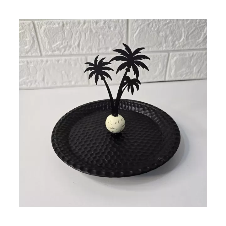 SUPPORT FORME PALMIER POUR RAMADAN NOIR PETIT MODEL