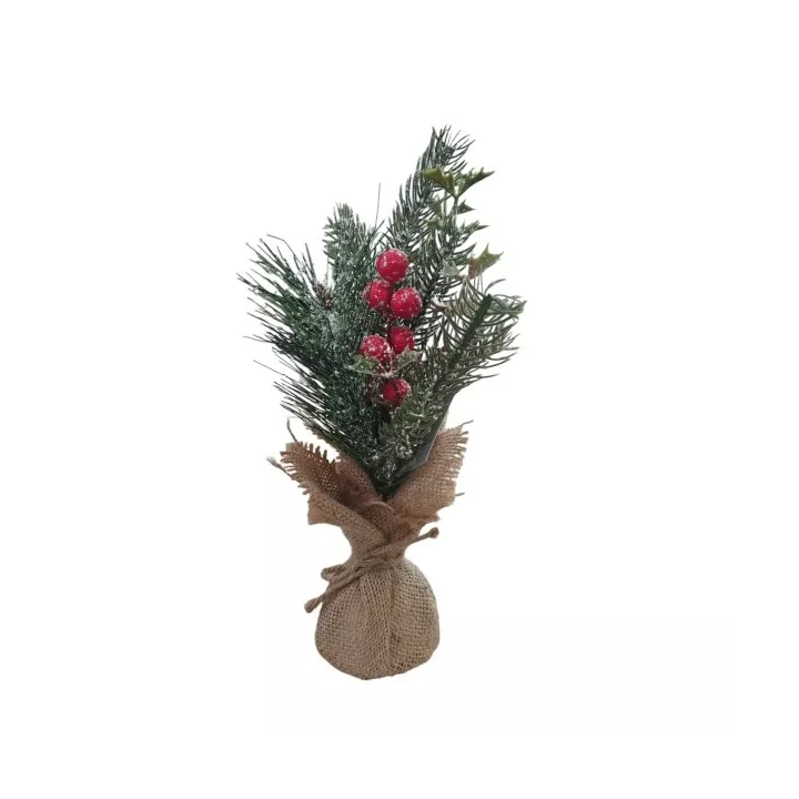 PLANTE ARTIFICIELLE DANS UN POT EN JUTE