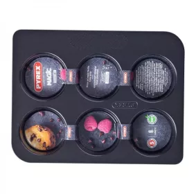 MOULE À 6 MUFFIN EN MÉTAL ANTI-ADHÉSIF Ø 6.5CM PYREX