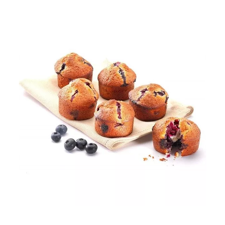 MOULE À 6 MUFFIN EN MÉTAL ANTI-ADHÉSIF Ø 6.5CM PYREX