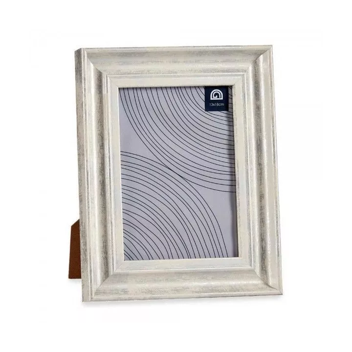 CADRE PHOTO EN BOIS 13*18CM CRISTAL GRIS GIFTDECOR