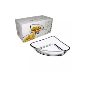 LOT DE 6 BOLS EN VERRE FORME TRIANGLE PASABAHCE