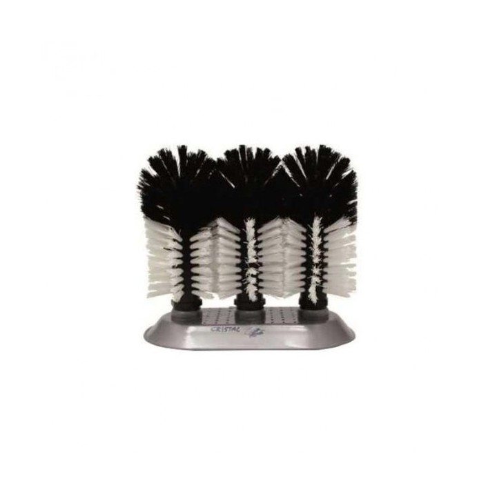 BROSSE LAVE VERRES TRIPLE CRISTAL