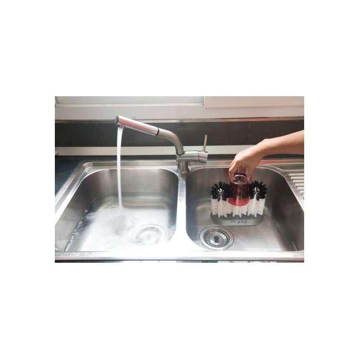BROSSE LAVE VERRES TRIPLE CRISTAL