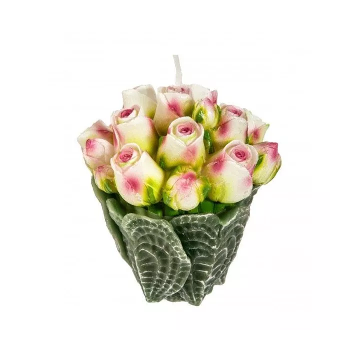 BOUGIE BOUQUET ROSE 245G ATMOSPHERA
