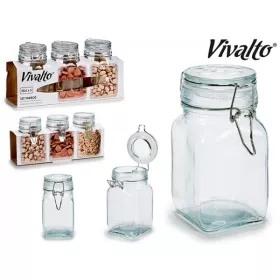 LOT DE 3 POTS EN VERRE 25CL VIVALTO