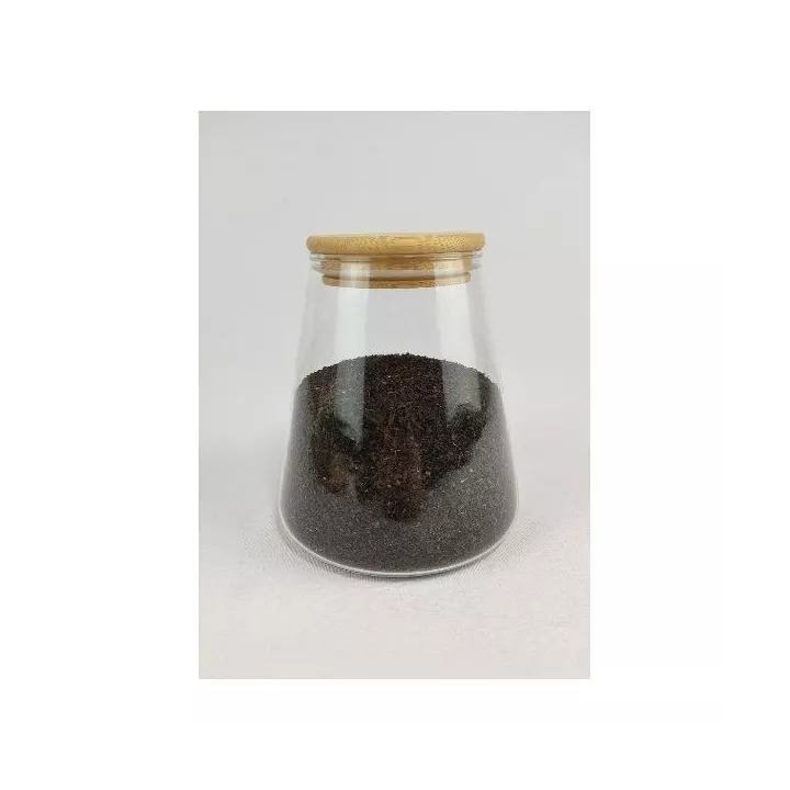 BOITE DE CONSERVATION EN VERRE AVEC COUVERCLE EN BOIS 950ML GPG74-3 DELI