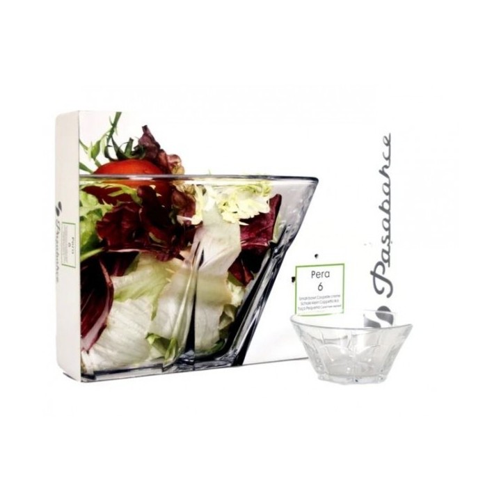 LOT DE 6 BOLS EN VERRE 130MM PASABAHCE