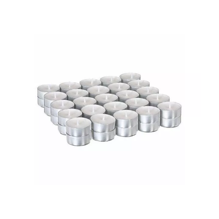 LOT DE 50 BOUGIES CHAUFFE PLAT BLANC