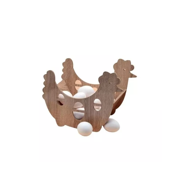 CORBEILLE À OEUFS EN BOIS MDF