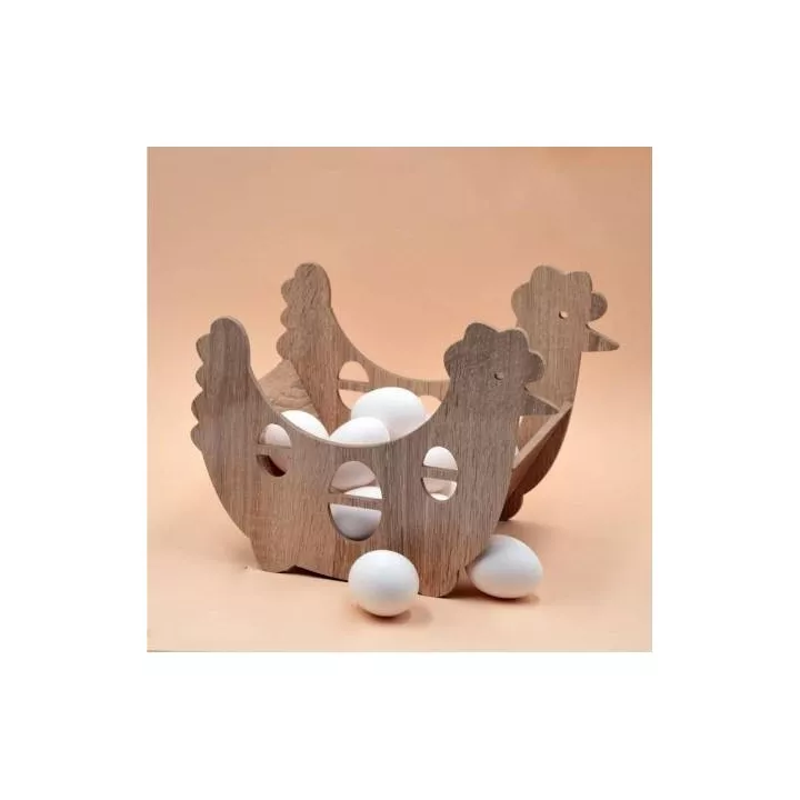 CORBEILLE À OEUFS EN BOIS MDF