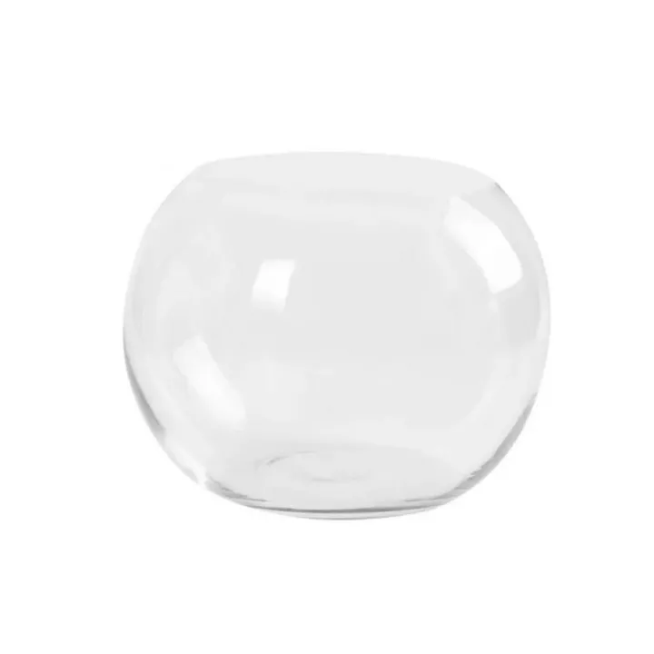 VASE ROND EN VERRE TRANSPARENT Ø15CM COK