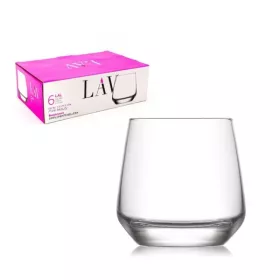 LOT DE 6 VERRES LAL 345ML LAV