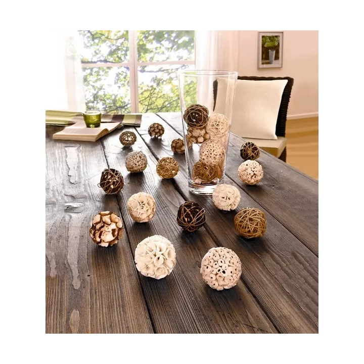 LOT DE 5 BOULES DECORATIVE GIFTDECOR