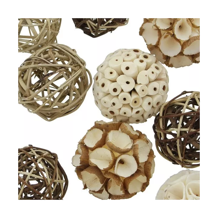 LOT DE 5 BOULES DECORATIVE GIFTDECOR