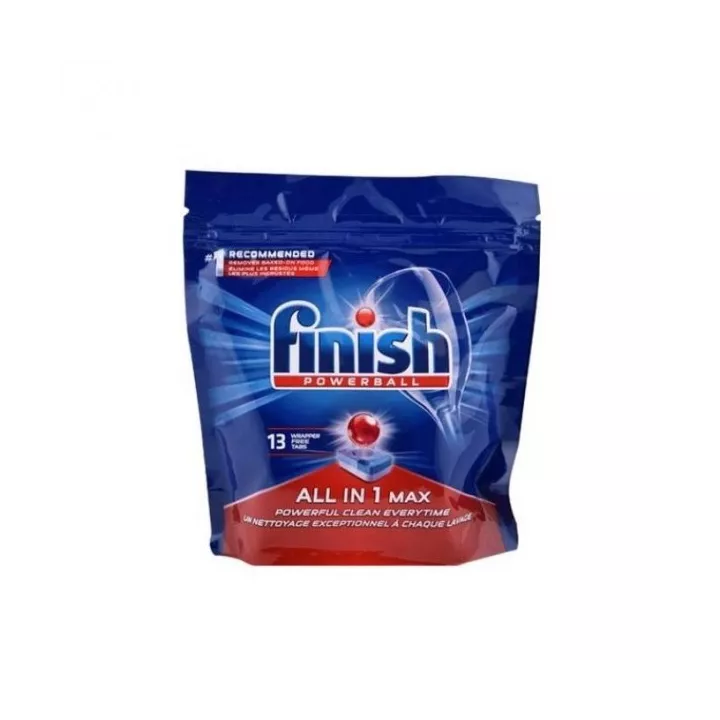 PASTILLES LAVE-VAISSELLE POWERBALL ALL IN ONE MAX 13 TABLETTES FINISH