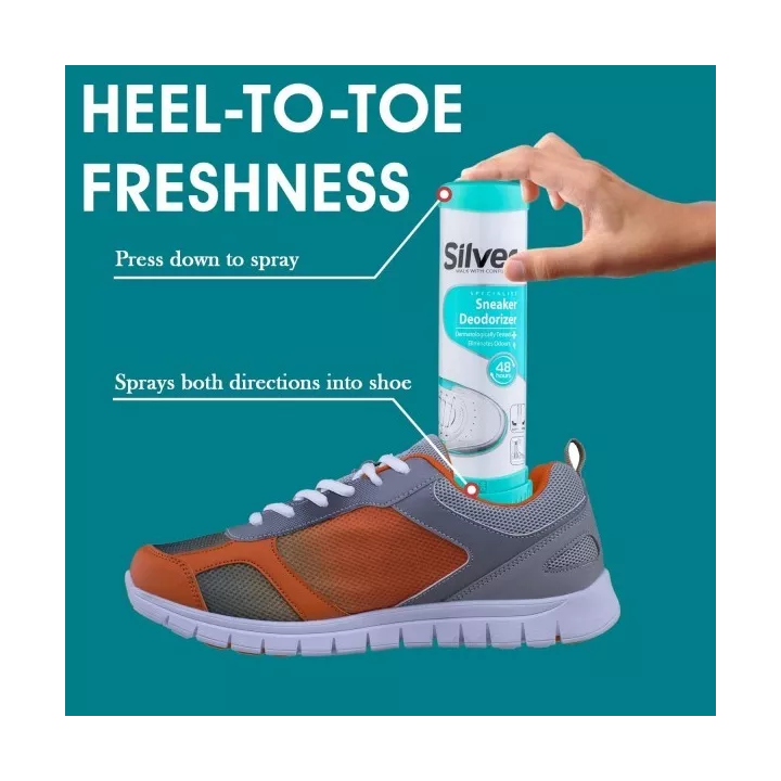 DÉODORANT BLEU POUR LES ESPADRILLES 100ML SILVER