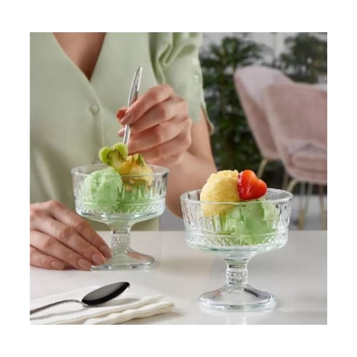 LOT DE 2 COUPES À GLACE ELYSIA 98MM PASABAHCE