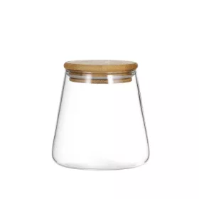 BOITE DE CONSERVATION EN VERRE AVEC COUVERCLE EN BOIS 750ML GPG74-2 DELI