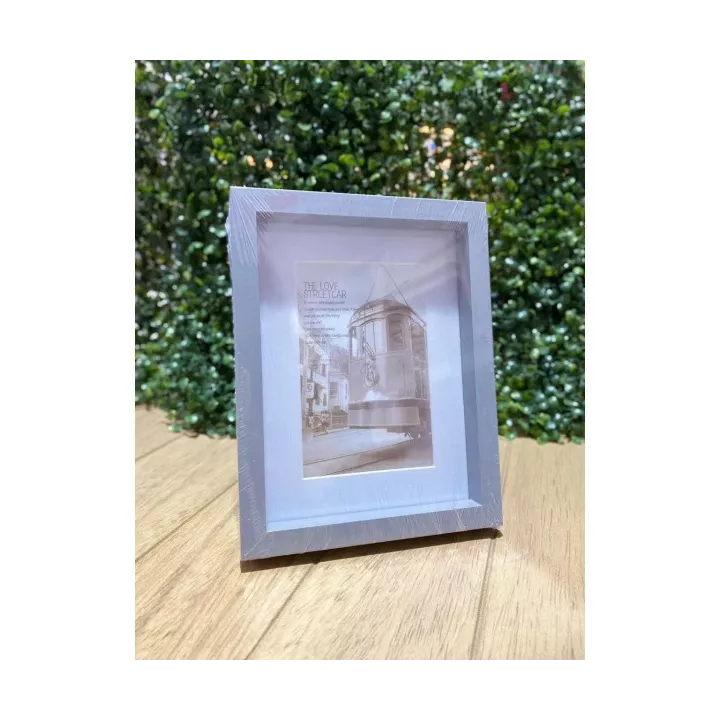 CADRE PHOTO EN BOIS 10.1*15.2CM GRIS