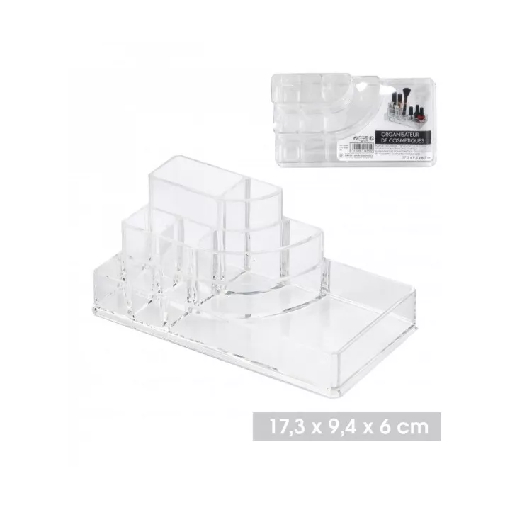 ORGANISATEUR COSMÉTIQUE DE RANGEMENT MAQUILLAGE 7 CREUX