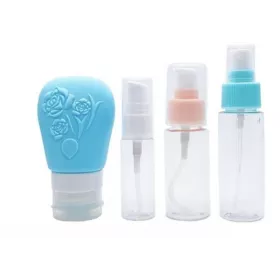 FLACONS DE VOYAGE, 4 BOUTEILLES VIDES RECHARGEABLES