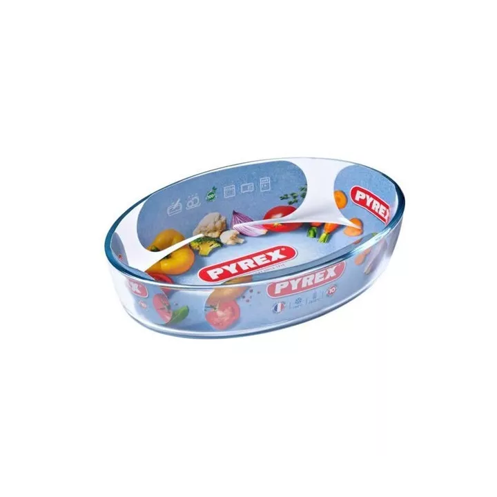 PLAT À FOUR OVALE 26*18CM PYREX