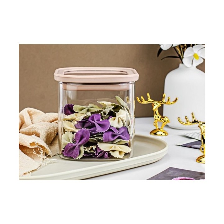 BOÎTE DE CONSERVATION EN VERRE 800ML AVEC COUVERCLE EN SILICONE