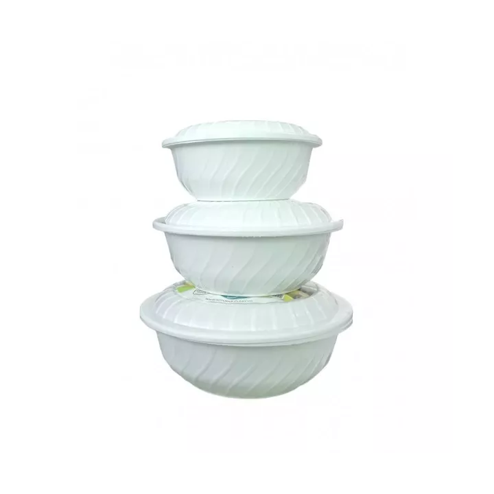 LOT DE 3 BASSINES KASSAA SOTUFAB PLAST