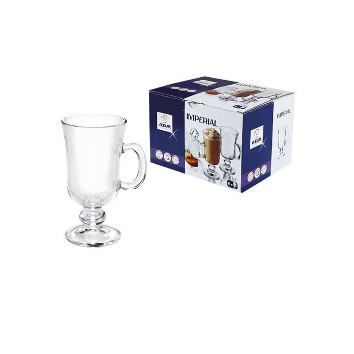 ENSEMBLE DE 6 TASSES À CAFÉ IRLANDAIS 23CL AZUR