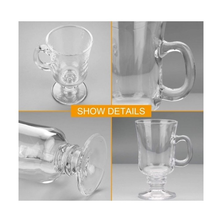 ENSEMBLE DE 6 TASSES À CAFÉ IRLANDAIS 23CL AZUR