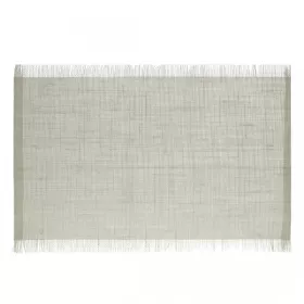 SET DE TABLE EN JUTE FRANGE 30*45CM GRIS CLAIR SECRET DE GOURMET