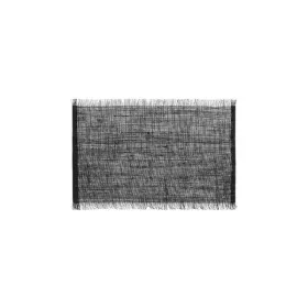 SET DE TABLE EN JUTE FRANGE 30*45CM NOIR SECRET DE GOURMET