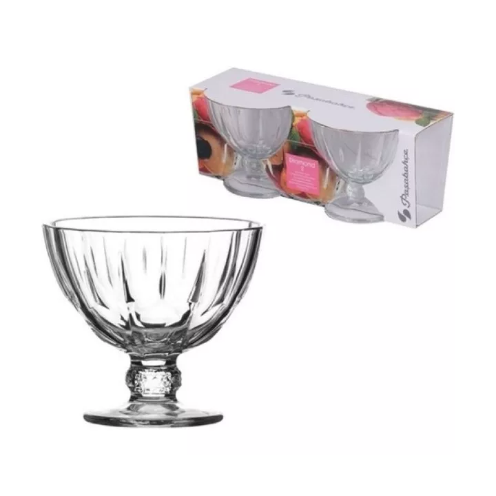 LOT DE 2 COUPES À GLACE DIAMOND Ø 111MM PASABAHCE