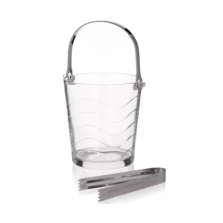 SEAU À GLACE EN VERRE AVEC PINCE COK