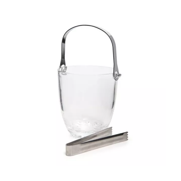 SEAU À GLACE EN VERRE AVEC PINCE COK