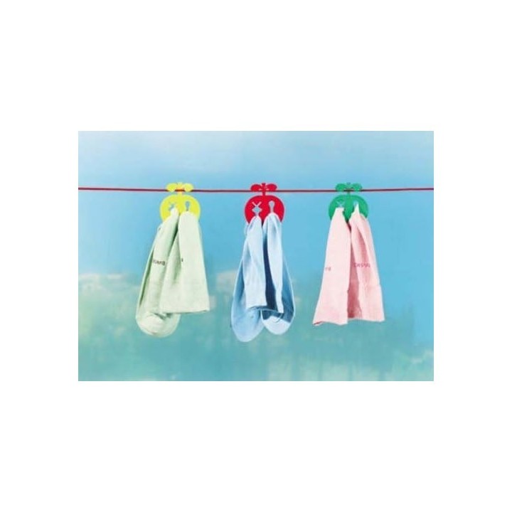 LOT DE 9 PINCES À CHAUSSETTES RUCO